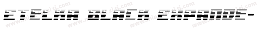 Etelka Black Expande字体转换
